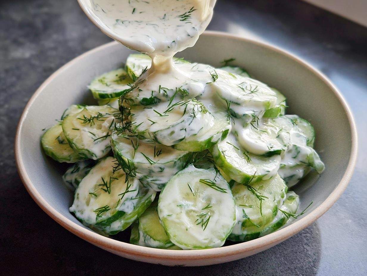 Amazing German Cucumber Salad Your Oma Made - German Cucumber Salad - additional detail