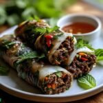 Thai Basil Beef Rolls