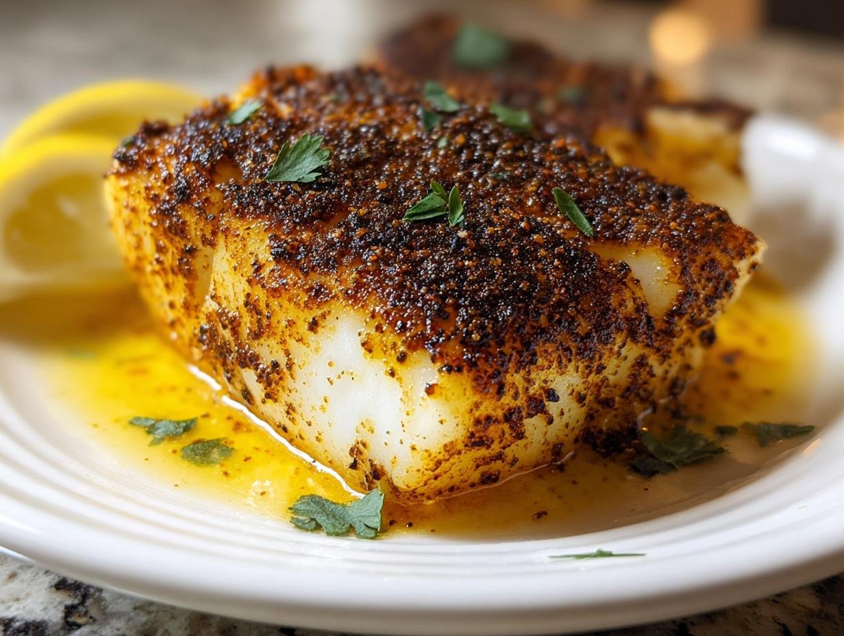 Baked Blackened Cod: 10-Minute Flavor Burst - Close-up of seasoned cod fillets ready for baking