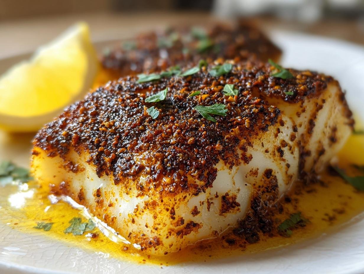 Baked Blackened Cod