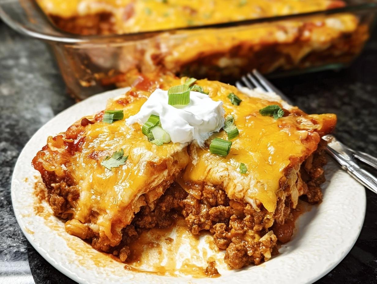 Baked Burrito Casserole: Amazing 1-Pan Dinner - Baked Burrito Casserole - additional detail