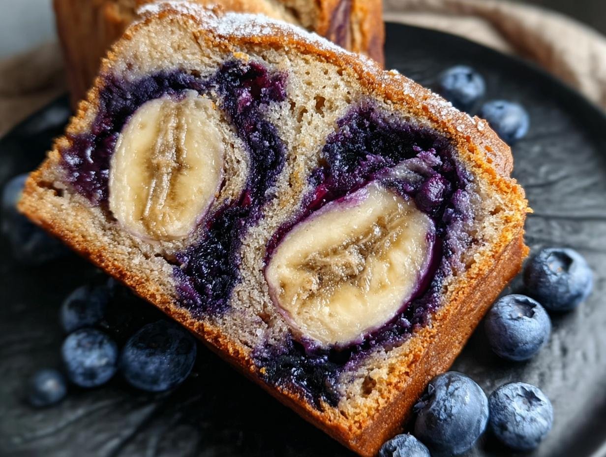 Blueberry Cinnamon Swirl Banana Bread: 10 Steps - Blueberry Cinnamon Swirl Banana - additional detail