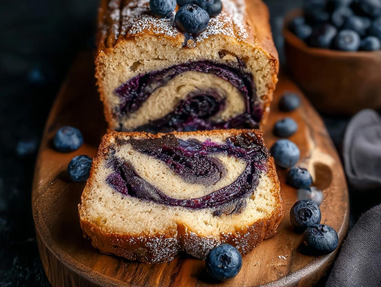 Blueberry Cinnamon Swirl Banana Bread: 10 Steps - Blueberry Cinnamon Swirl Banana - additional detail