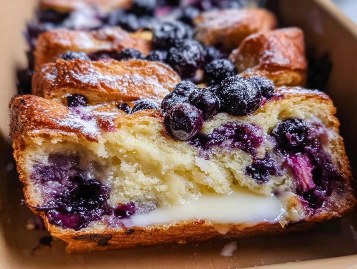Blueberry Croissant French Toast: Easy Bake - Blueberry Croissant French Toast - additional detail
