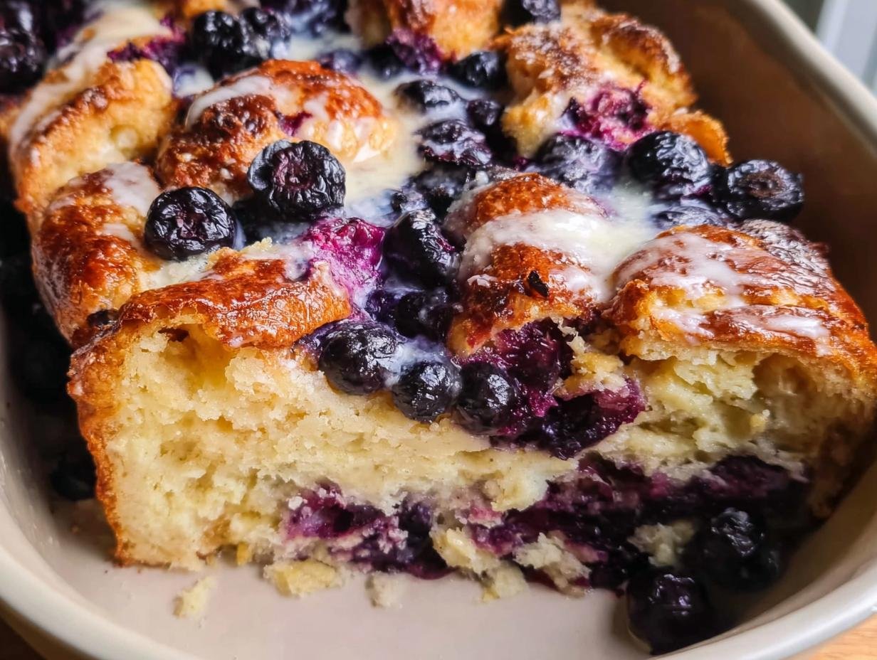 Blueberry Croissant French Toast