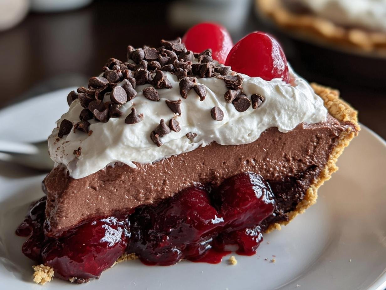 Chocolate Cherry Cream Pie