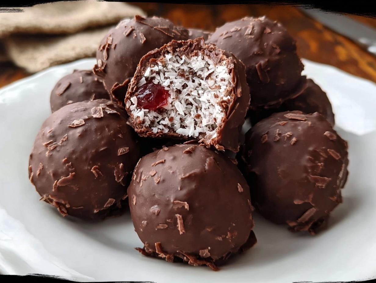 Chocolate Coconut Cherry Balls