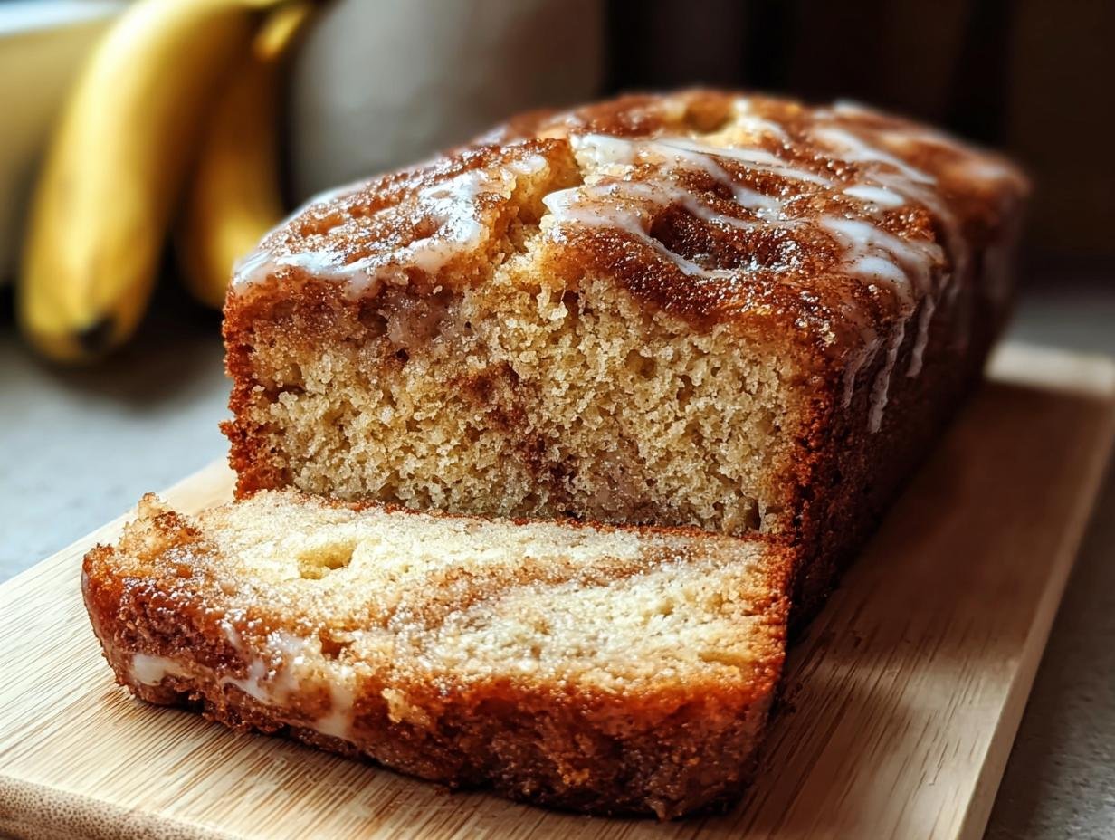 Cinnamon Roll Banana Bread: 1 Amazing Recipe - Cinnamon Roll Banana Bread - additional detail