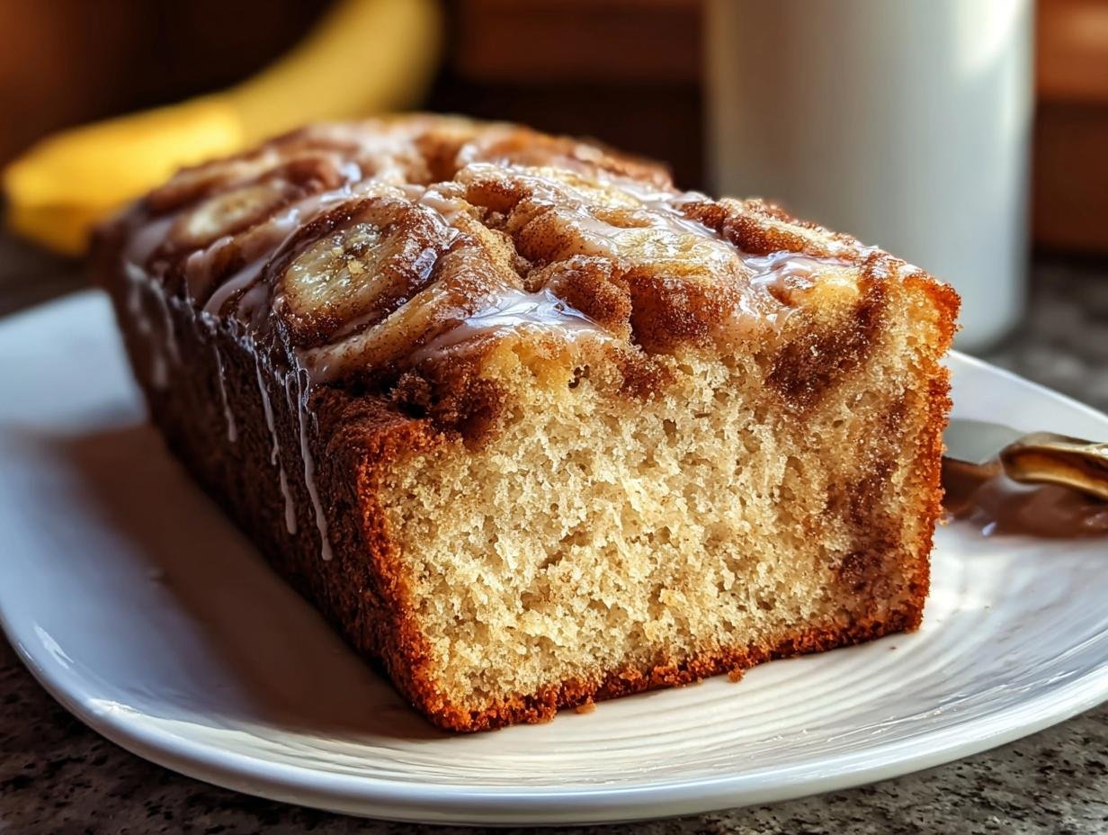 Cinnamon Roll Banana Bread: 1 Amazing Recipe - Cinnamon Roll Banana Bread - additional detail