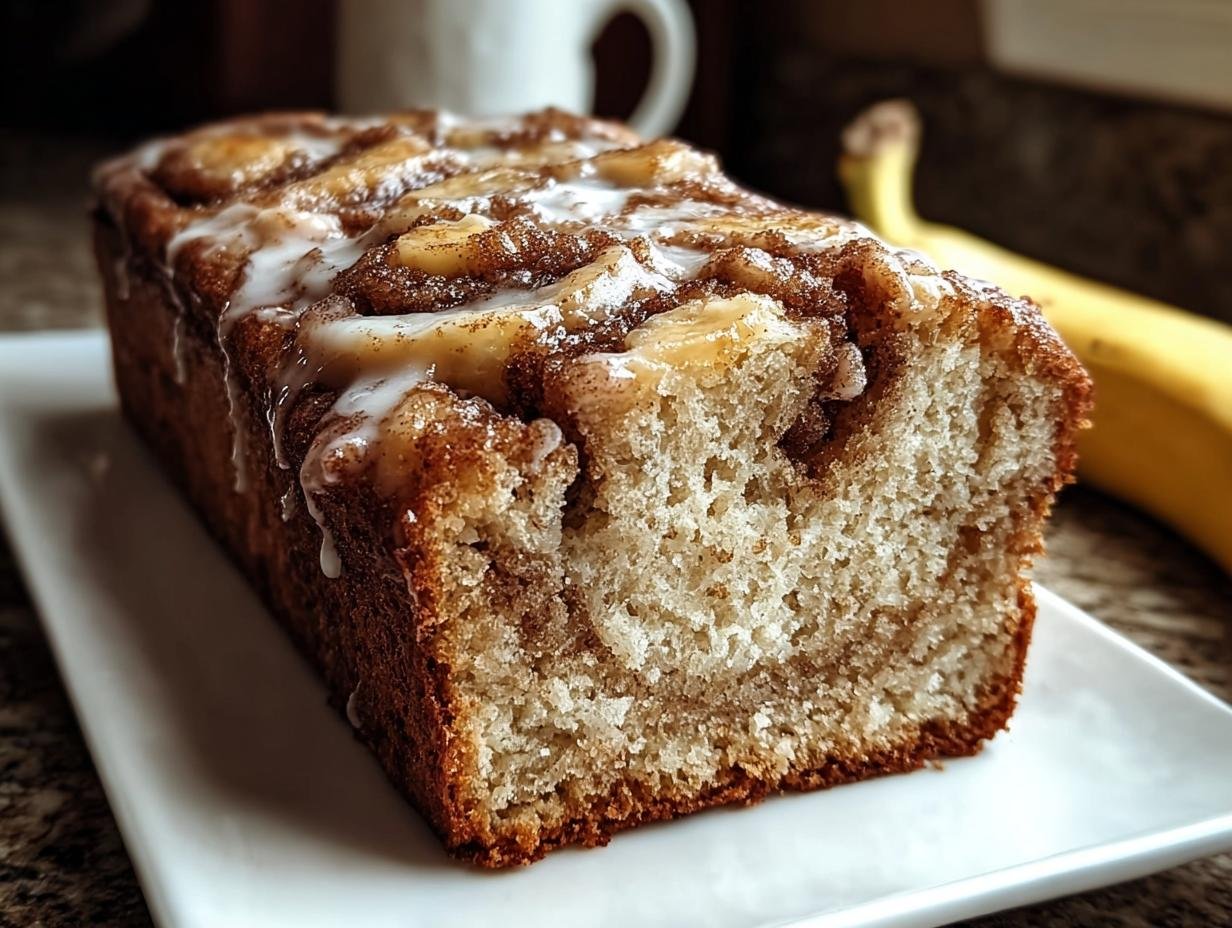 Cinnamon Roll Banana Bread