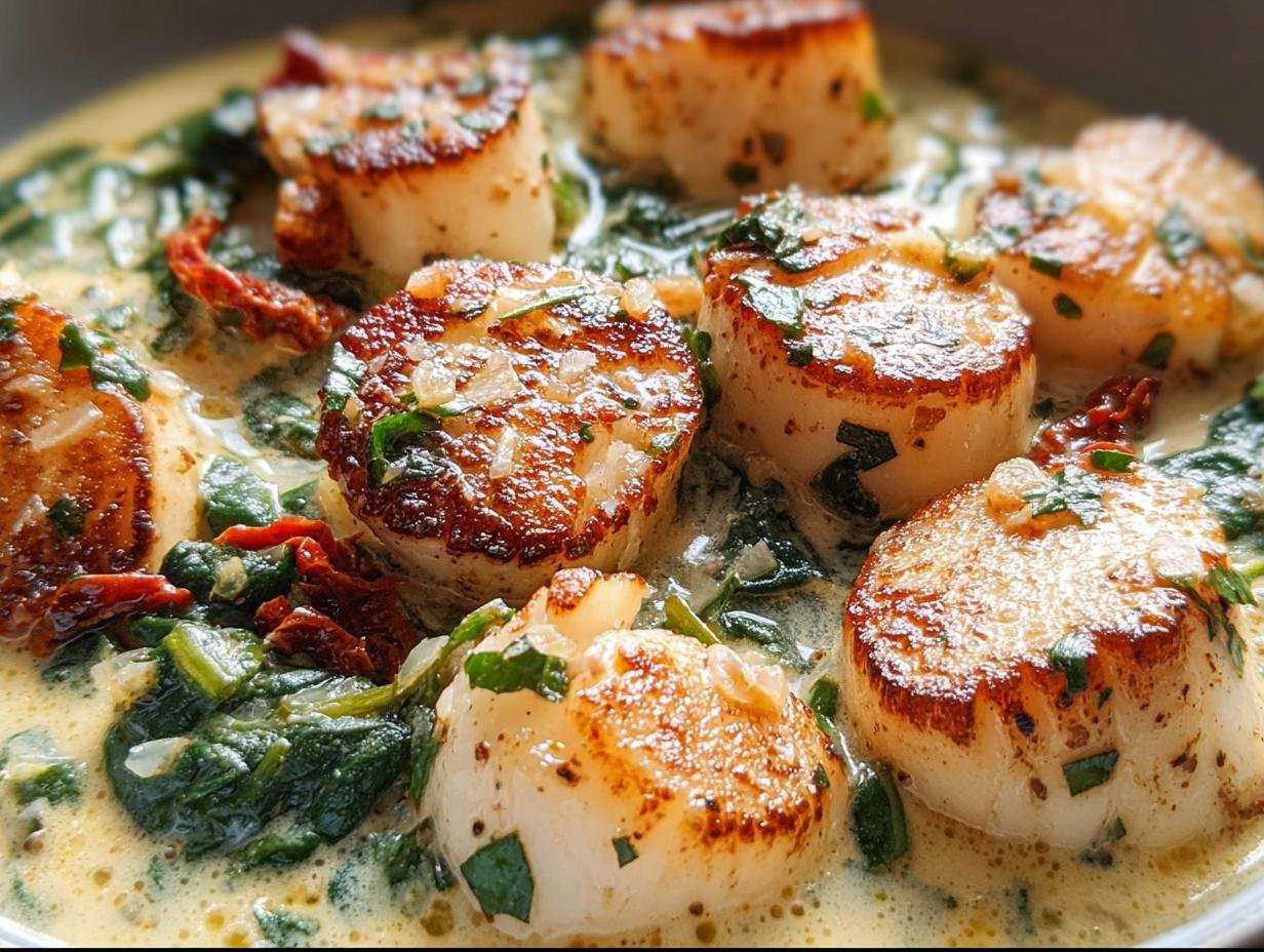 Creamy Tuscan Scallops