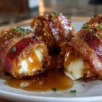 Crispy Bacon Mozzarella Poppers