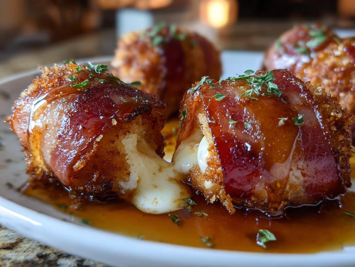 Crispy Bacon Mozzarella Poppers: 7 Tips! - Crispy Bacon Mozzarella Poppers - additional detail