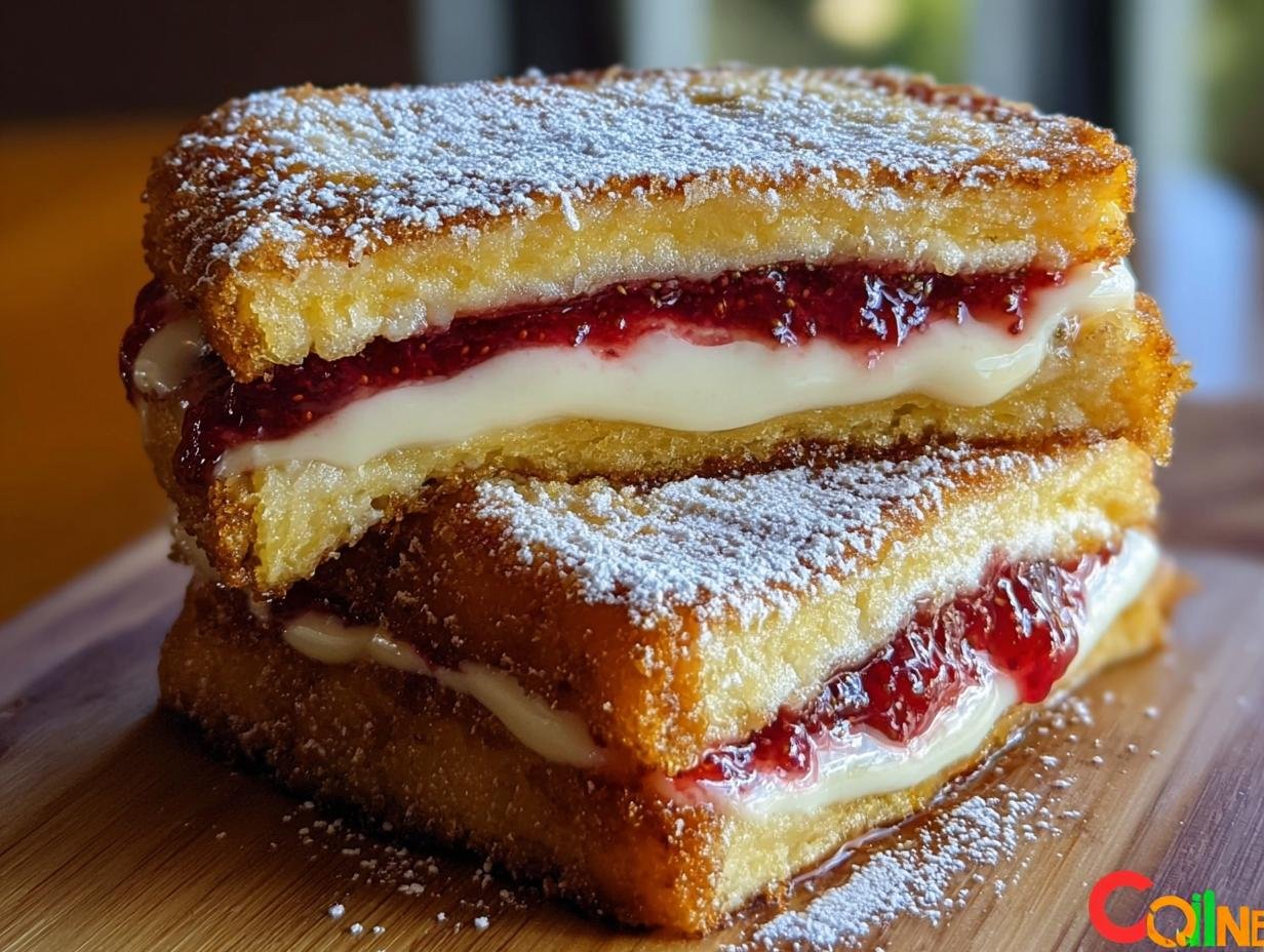 Fried Strawberry Cheesecake Sandwiches: 8-Minute Magic - Fried Strawberry Cheesecake Sandwiches - additional detail