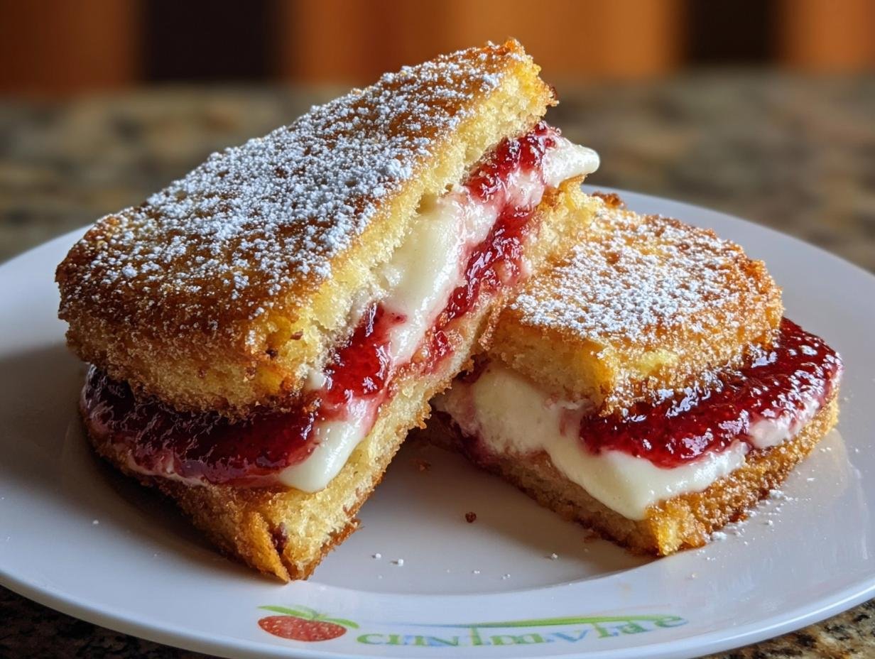 Fried Strawberry Cheesecake Sandwiches: 8-Minute Magic - Fried Strawberry Cheesecake Sandwiches - additional detail