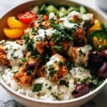 Greek Chicken Bowls Creamy
