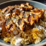 Grilled Chicken Cheesy Rice