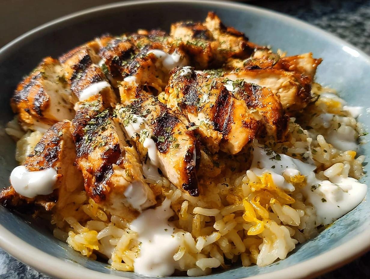 Grilled Chicken Cheesy Rice