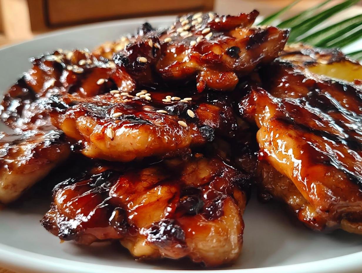 Hawaiian Style Teriyaki Chicken: AMAZING Glazed Thighs - Hawaiian Style Teriyaki Chicken - additional detail