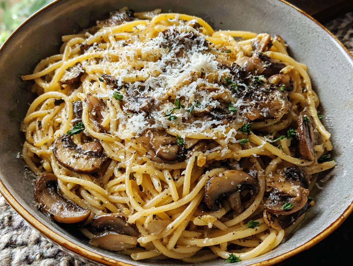 Mushroom Spaghetti: Amazing 15-Minute Recipe - Mushroom Spaghetti - additional detail