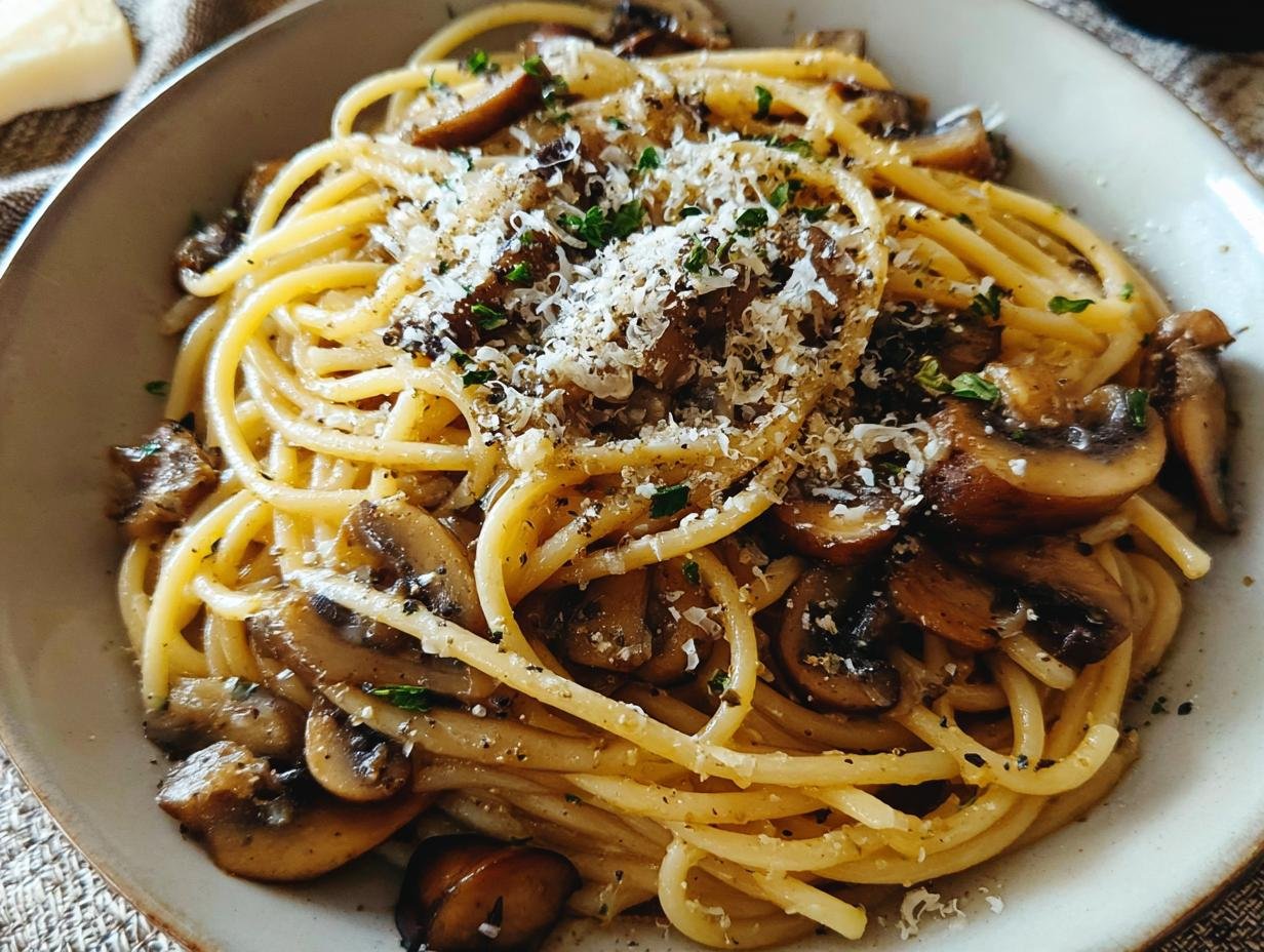 Mushroom Spaghetti: Amazing 15-Minute Recipe - Mushroom Spaghetti - additional detail