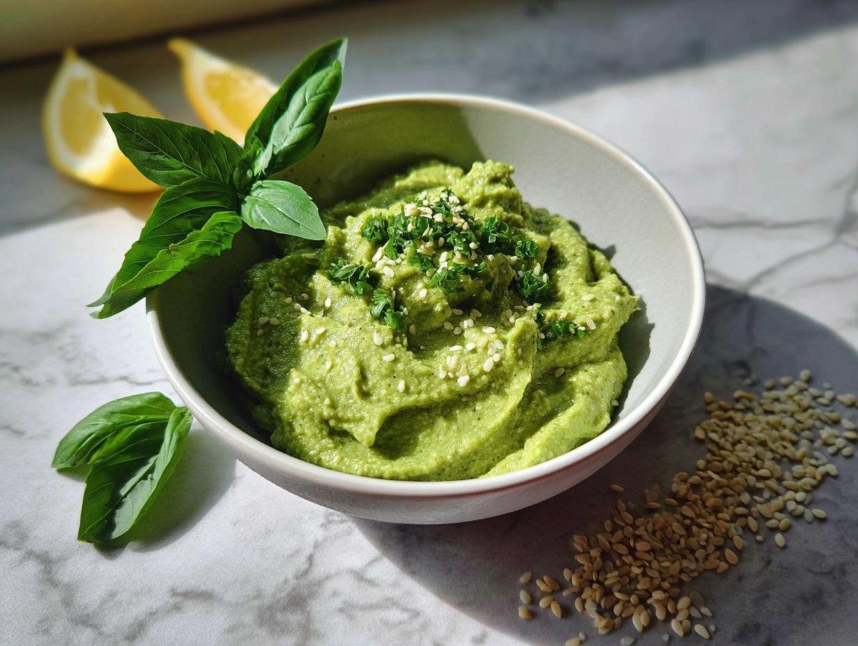 Nut Free Avocado Pesto: 5 Minute Dream - Nut Free Avocado Pesto - additional detail