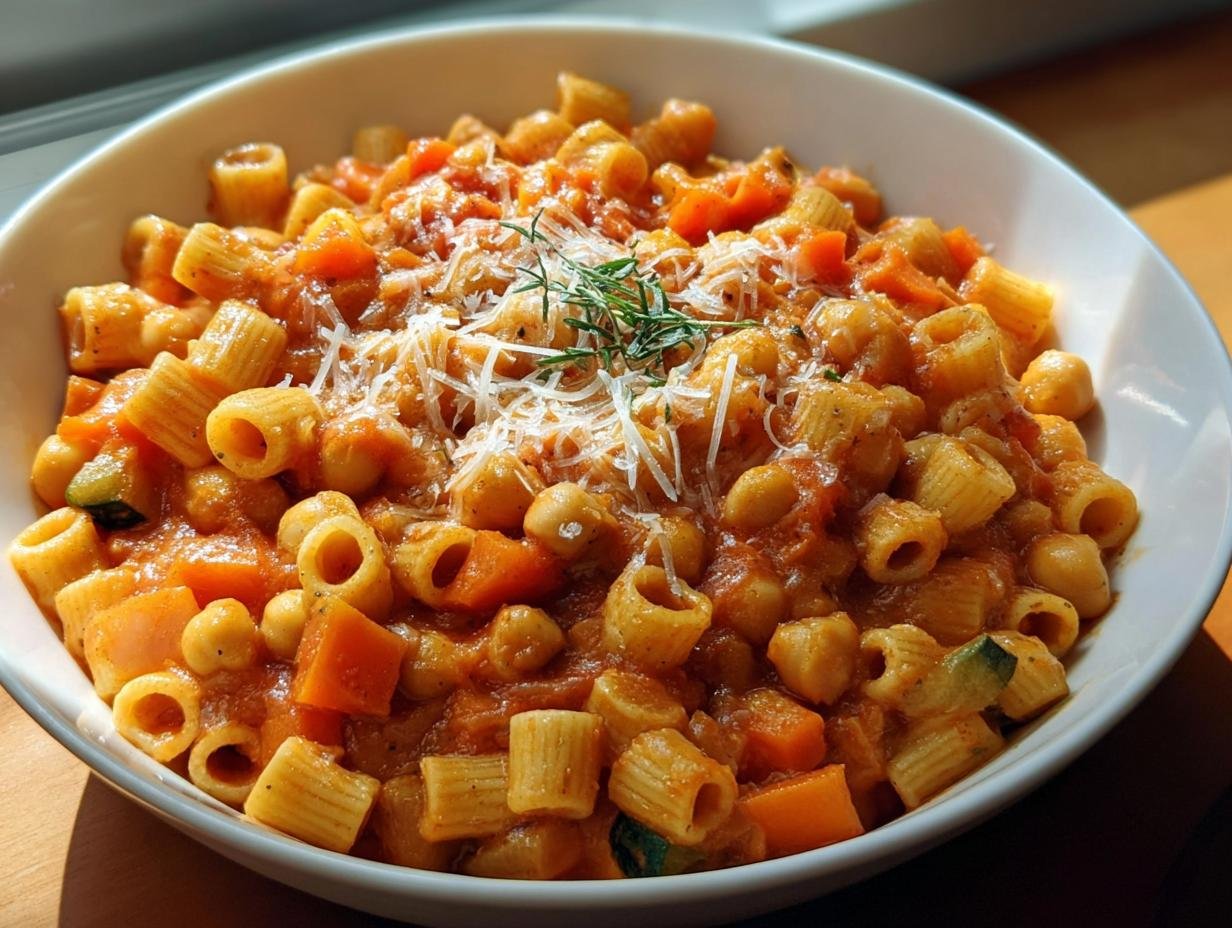 One Pot Pasta Chickpeas: 1 Amazing Meal - One Pot Pasta Chickpeas - additional detail