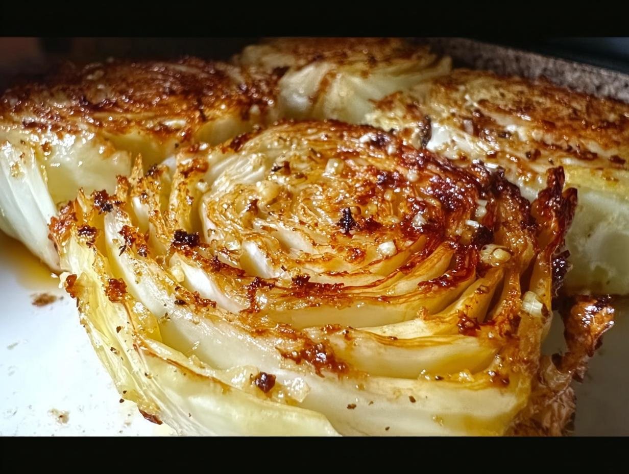 Oven Roasted Garlic Cabbage: Amazing Flavor - Oven Roasted Garlic Cabbage - additional detail