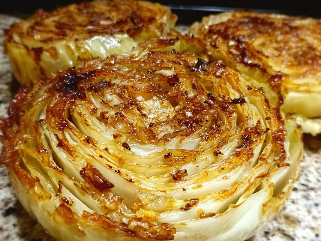 Oven Roasted Garlic Cabbage: Amazing Flavor - Oven Roasted Garlic Cabbage - additional detail