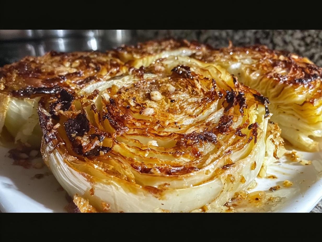 Oven Roasted Garlic Cabbage