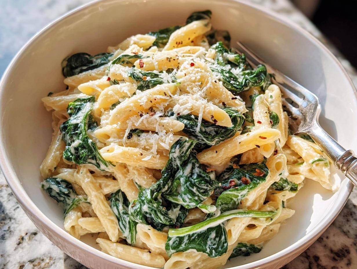 Pasta Spinach