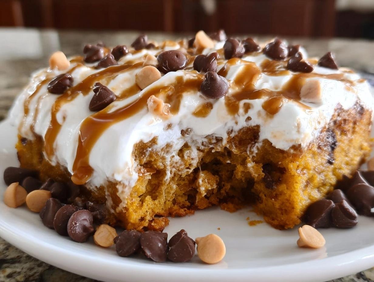 Pumpkin Spice Poke Cake: 1 Mug Magic - Pumpkin Spice Poke Cake - additional detail