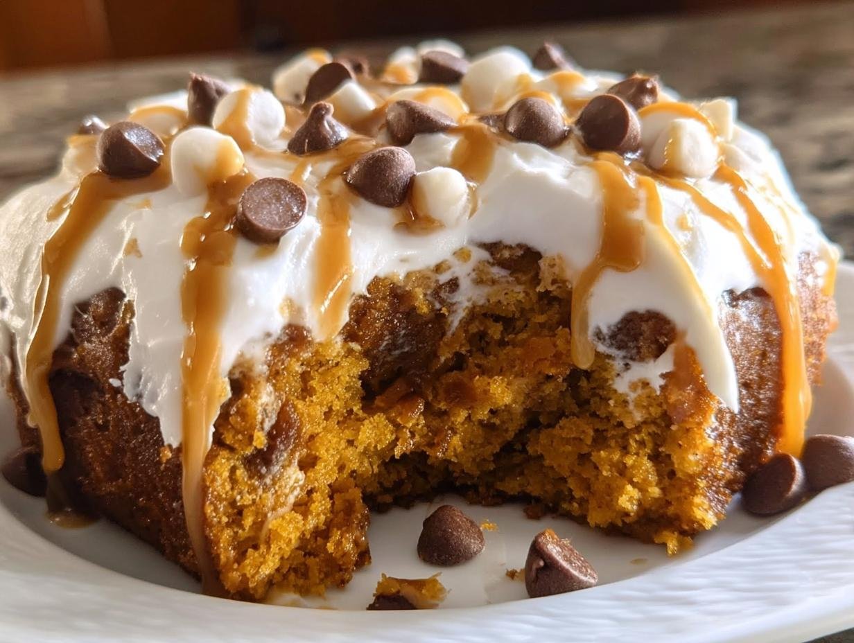 Pumpkin Spice Poke Cake: 1 Mug Magic - Pumpkin Spice Poke Cake - additional detail