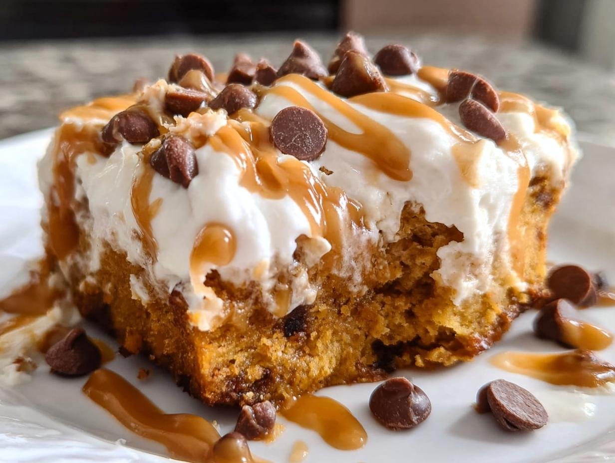 Pumpkin Spice Poke Cake