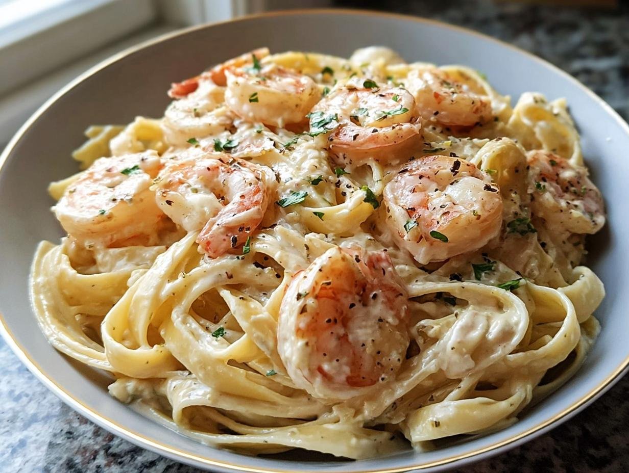 Shrimp Alfredo: 40 Min Creamy Bliss - Shrimp Alfredo - additional detail