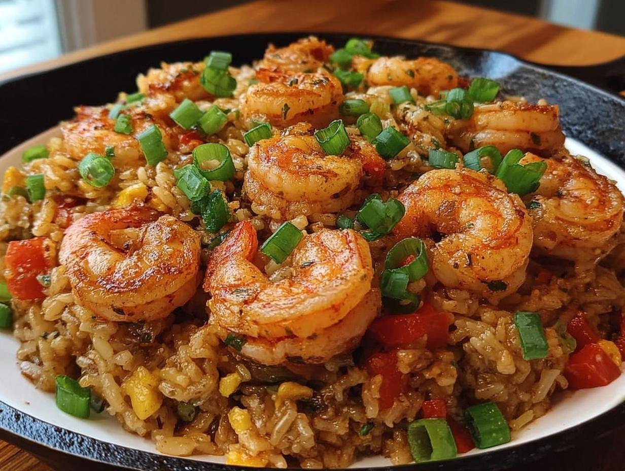 Shrimp Dirty Rice Skillet