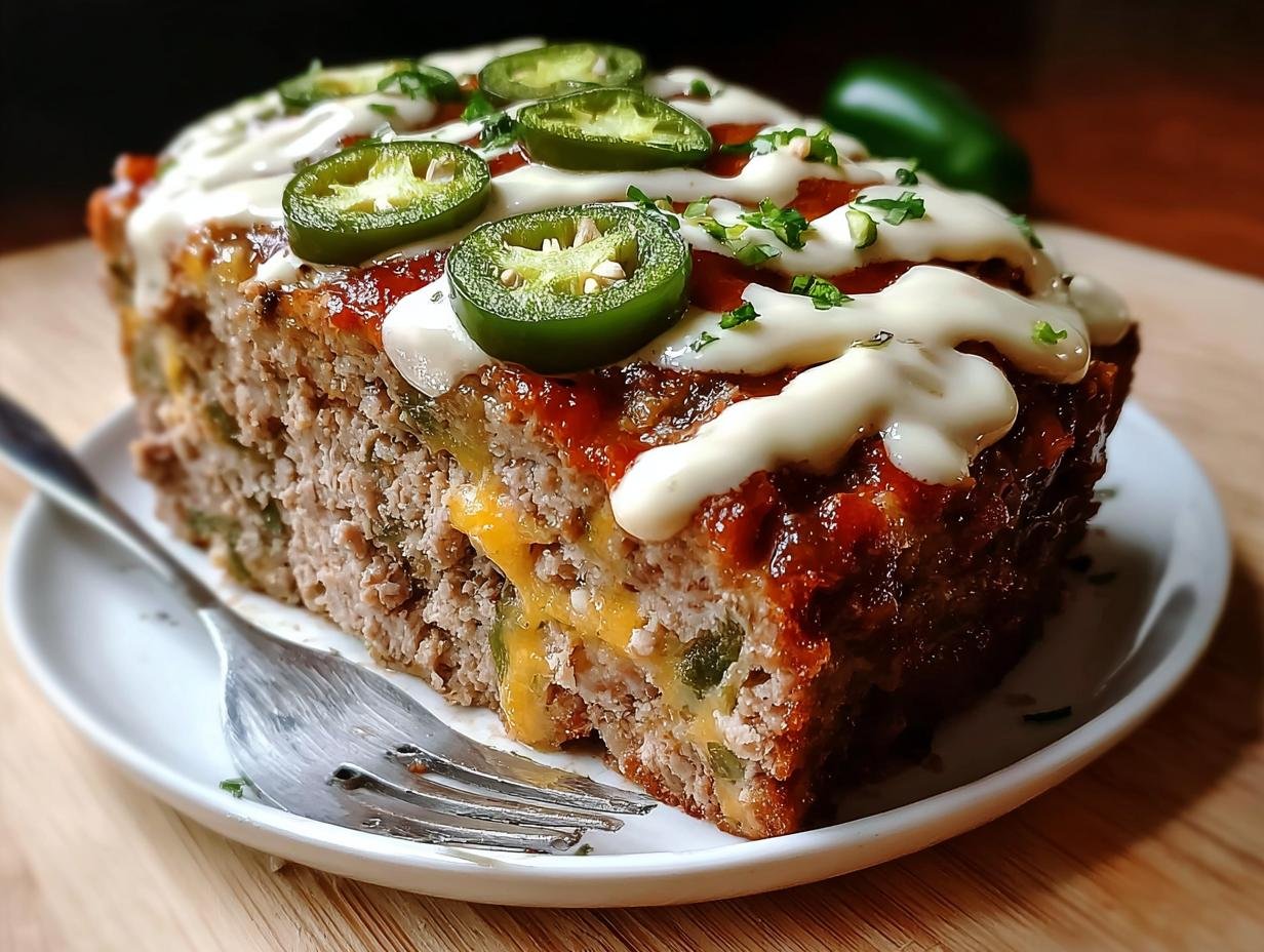 Spicy Jalapeno Popper Meatloaf: 1 Amazing Twist - Spicy Jalapeno Popper Meatloaf - additional detail