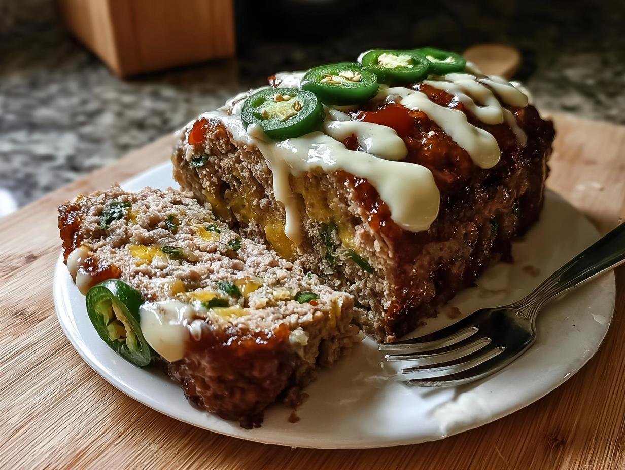 Spicy Jalapeno Popper Meatloaf