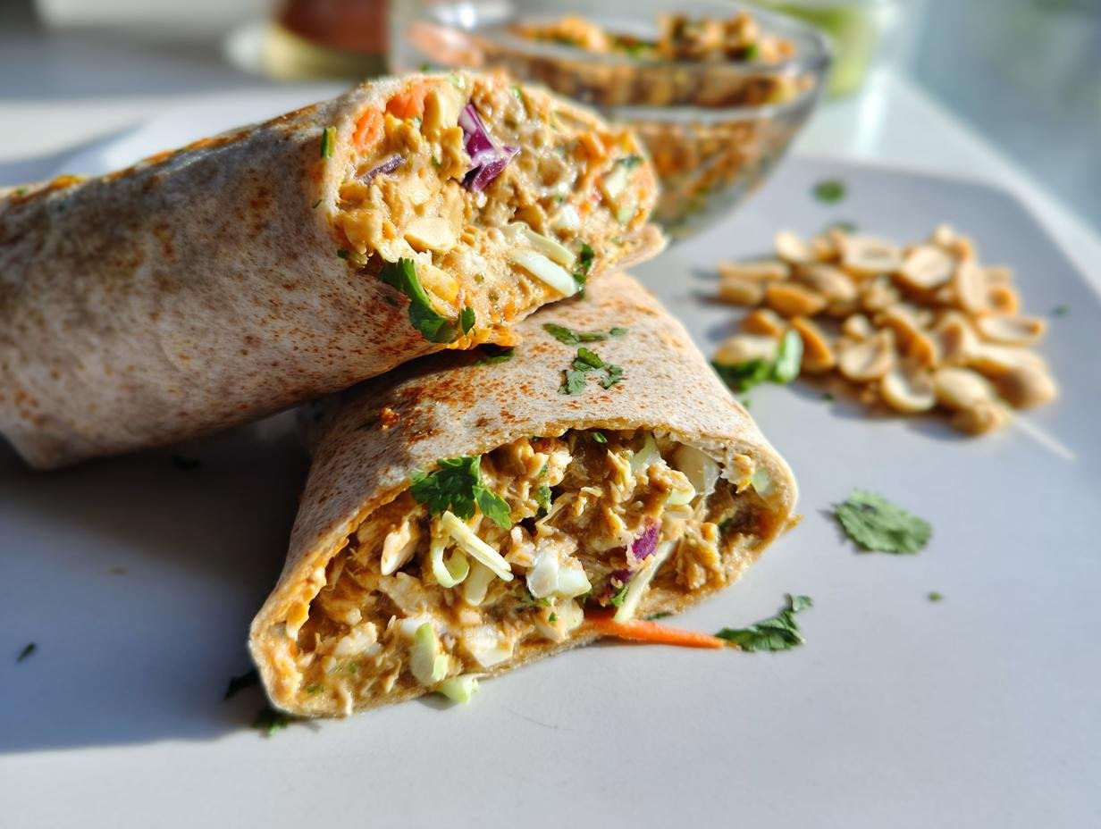 Spicy Peanut Tuna Wrap: 5-Minute Flavor Bomb - Spicy Peanut Tuna Wrap - main visual representation
