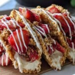 Strawberry Crunch Cheesecake Tacos