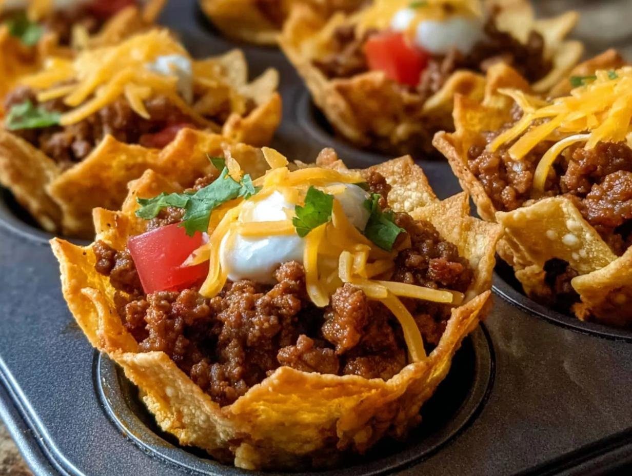 Perfect Taco Cupcakes: 10 Easy Steps - Taco Cupcakes - additional detail