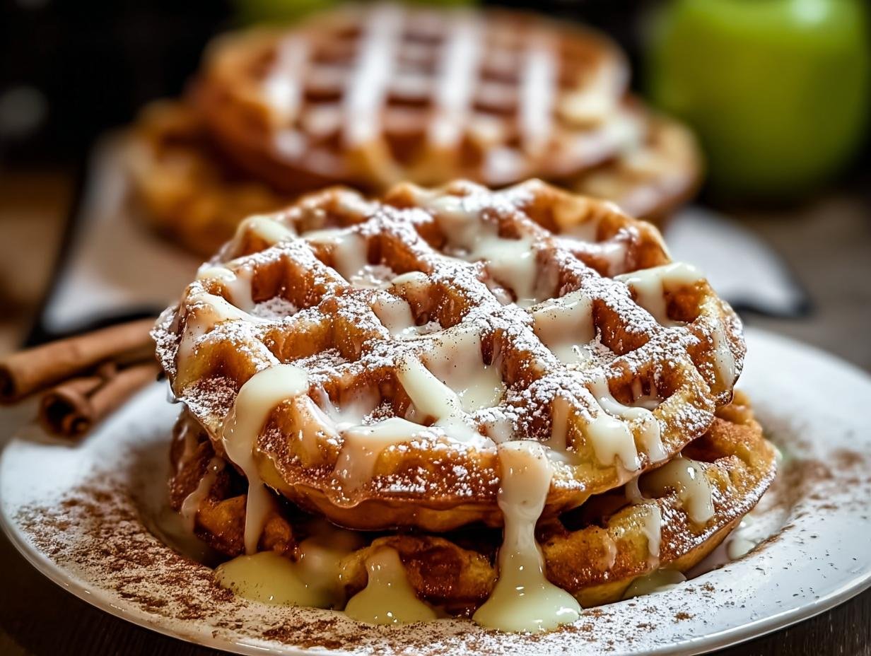 Apple Fritter Waffle Donuts