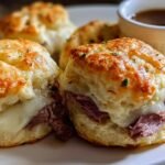 Baked French Dip Biscuits