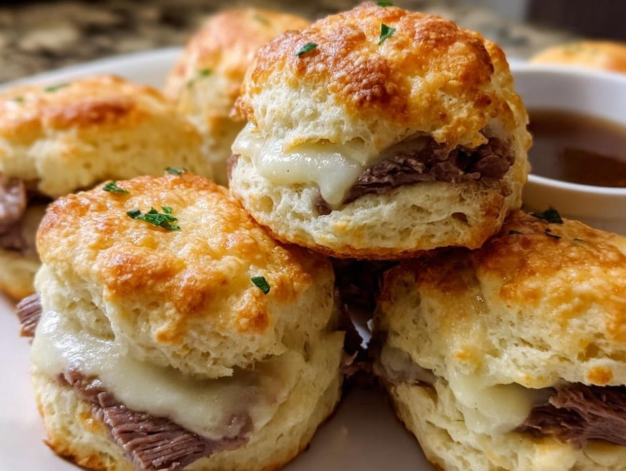 Amazing French Dip Biscuits in 15 Min - Baked French Dip Biscuits - additional detail