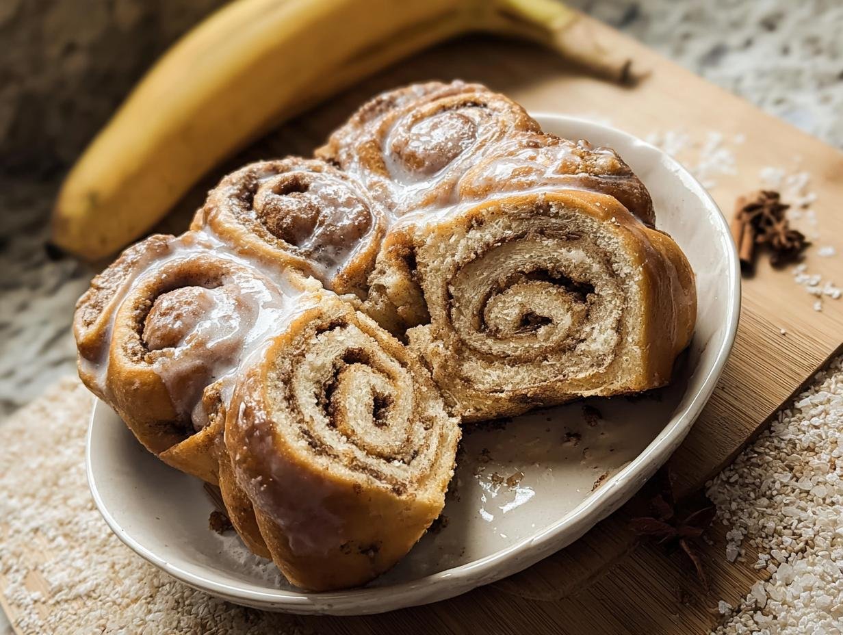 Banana Bread Cinnamon Rolls: 3 Amazing Hits - Banana Bread Cinnamon Rolls - additional detail