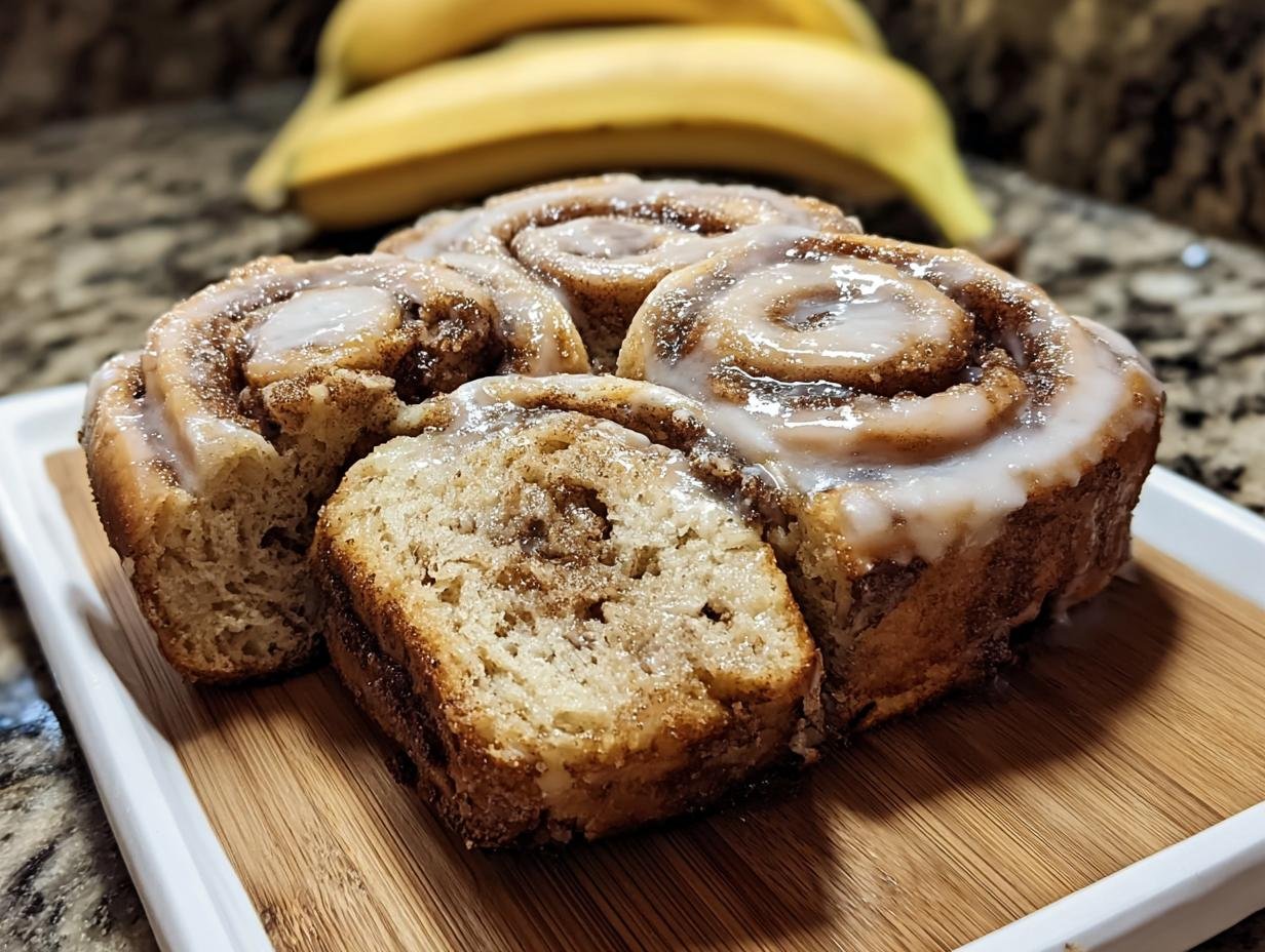 Banana Bread Cinnamon Rolls: 3 Amazing Hits - Banana Bread Cinnamon Rolls - additional detail