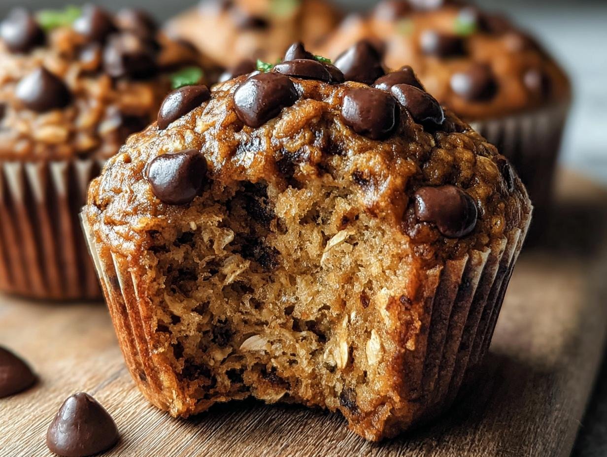 Super Blender Chocolate Chip Oatmeal Muffins - Blender Chocolate Chip Oatmeal - additional detail