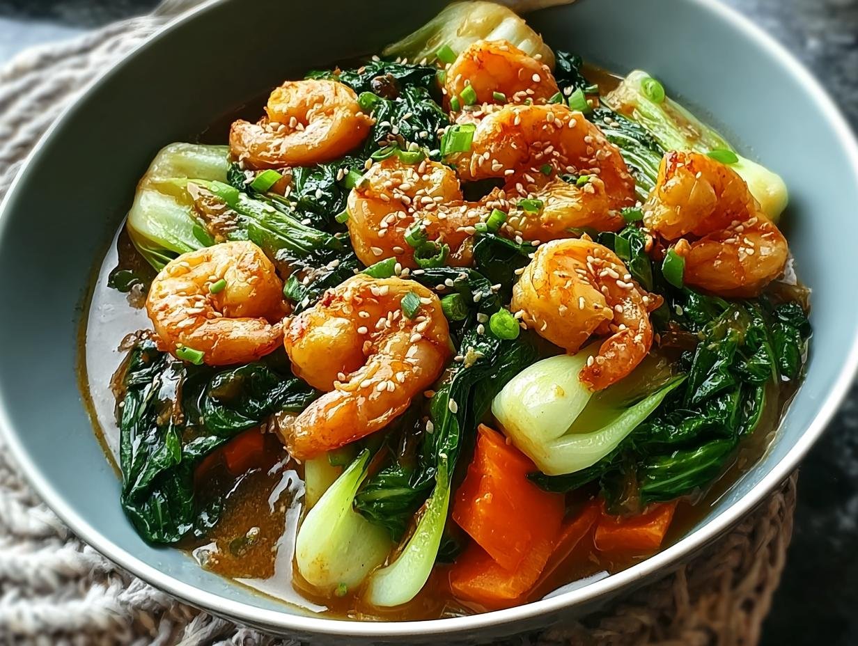 Bok Choy Shrimp Skillet: Deliciously Quick Dinner - Bok Choy Shrimp Skillet - additional detail