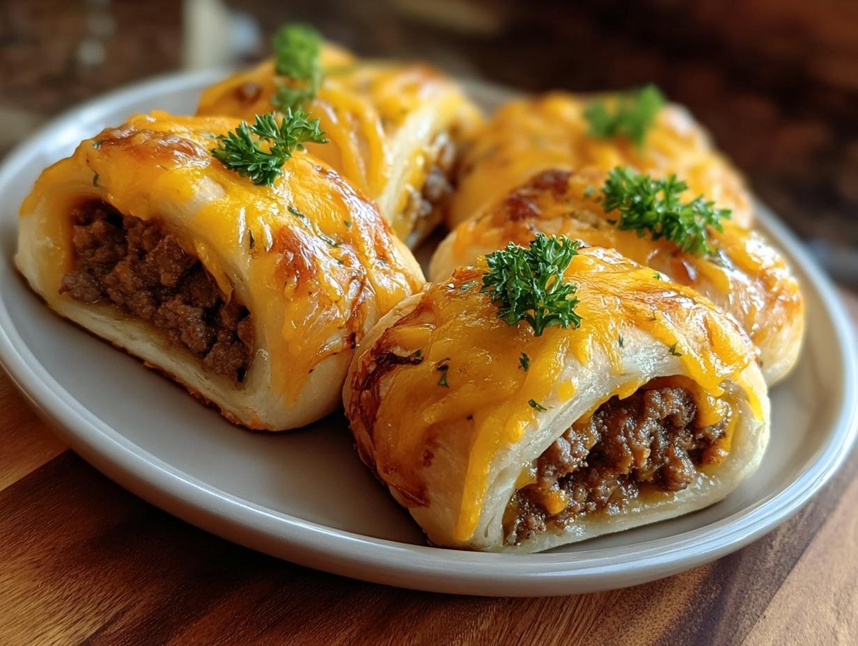 Cheeseburger Rollups: Easy 15-Min Game Day Treat - Cheeseburger Rollups - additional detail