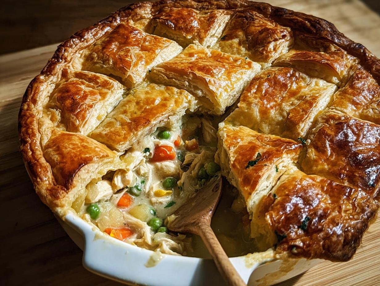 Chicken Pot Pie Flakey: 1 Cozy Comfort - Chicken Pot Pie Flakey - additional detail